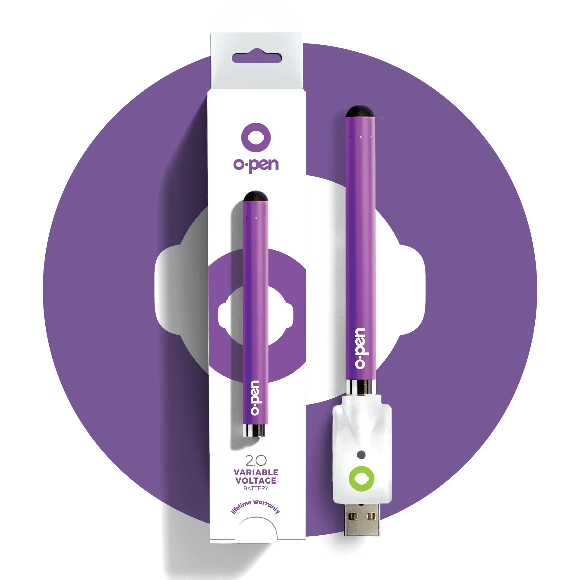 2.0 Variable Voltage 510-Battery | HEADSHOP - O.pen