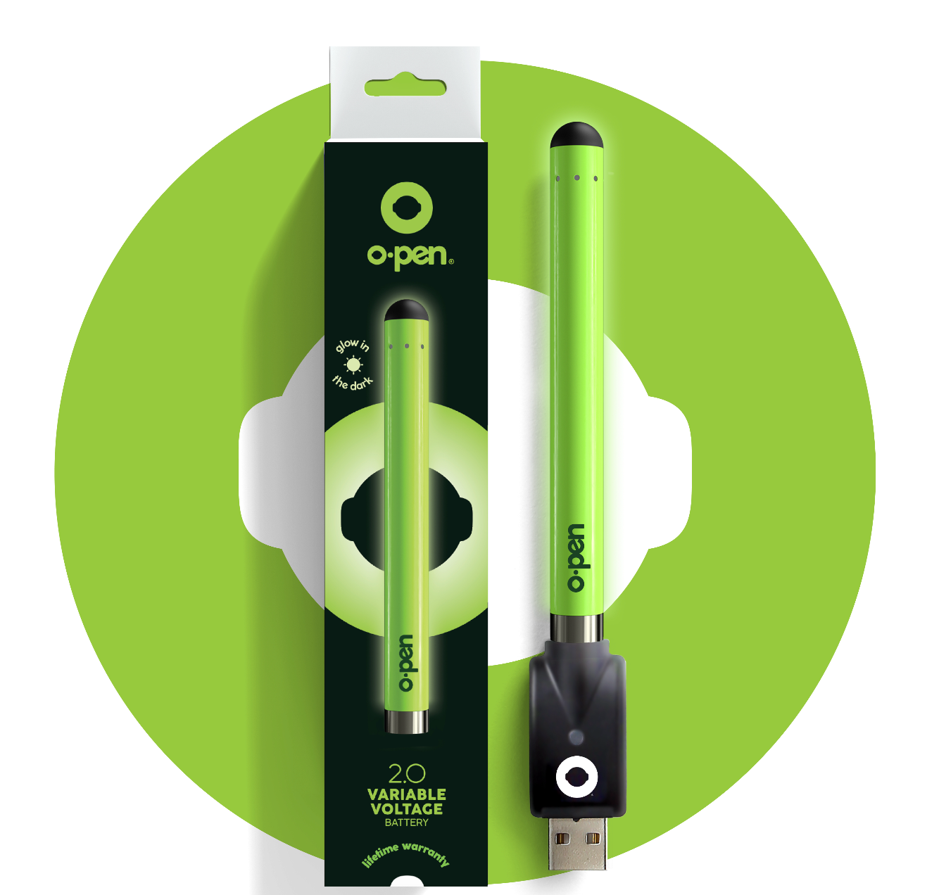 glow in the dark vape pen battery