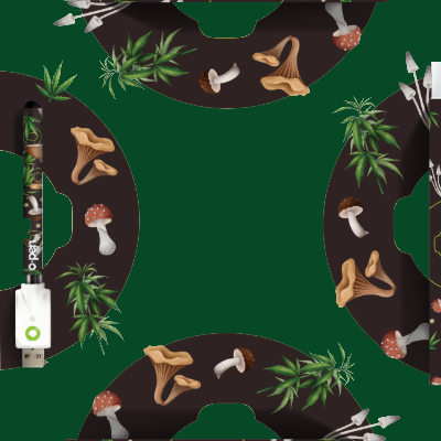 mushroom pattern vape pen designed for thc pens now available for purchase from o.pen