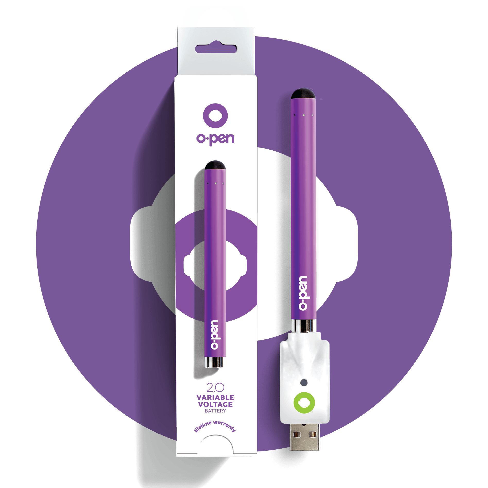 510 Battery | 2.0 Variable Voltage Vape Pen - O.pen