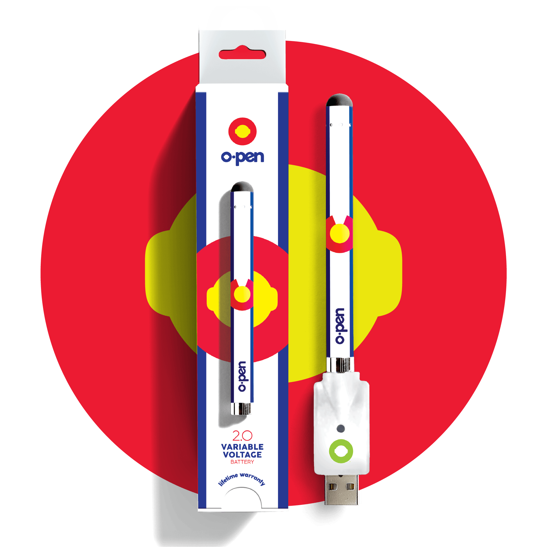 510 Battery | 2.0 Variable Voltage Vape Pen - O.pen